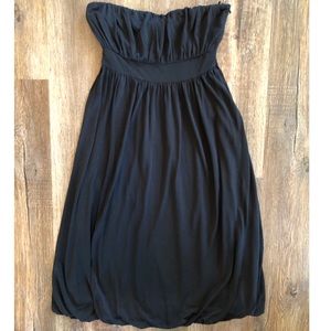 Black Strapless Bubble Dress/ Banana Republic